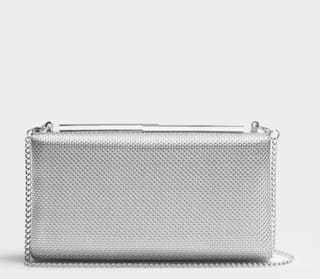 Bolso de fiesta de cadena convertible a bandolera con cierre de botón en liso a 7.99€