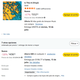Álbum Vinil The Strokes Is This It por $437 | Oferta Amazon