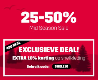 Tot 50% korting + extra 10% korting op shellkleding bij Revolutionrace