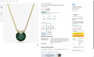 Swarovski Bella Kollektion Anhänger por $1,554 | Amazon