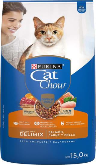 Purina Cat Chow Adulto Delimix 15Kg por $518 en Amazon