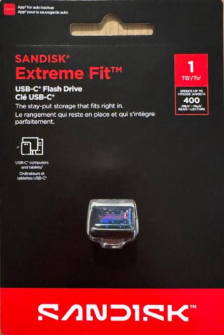 SanDisk Extreme Fit USB-C Flashdrive 1TB voor €146,90 bij Bol