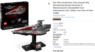 LEGO Star Wars™ Acclamator-Class Assault Ship voor €27,44 bij Amazon