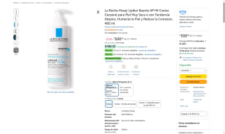 La Roche-Posay Lipikar Baume AP+M por $301 | Oferta Amazon