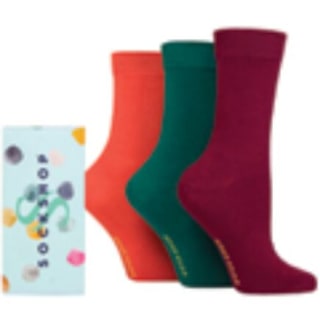 Sock Shop Mens & Womens Christmas Cracker Bamboo Socks 6-Pair Gift Box – One Size