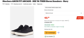 Skechers Mens Arch Fit Arcade voor €42,48 bij Bol
