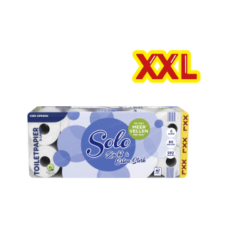 SOLO 3-laags toiletpapier (20 rollen, 220 vellen) voor €5,99 bij Aldi