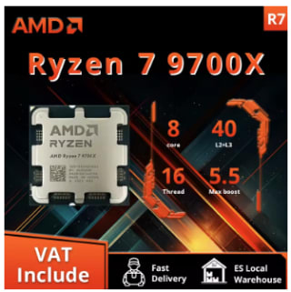 Amd Ryzen 7 9700x Processor 5.5Ghz voor €186,12 dmv code bij Aliexpresss