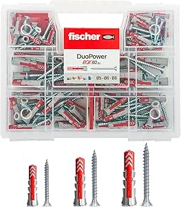 Fischer Duopower 160 Piece Wall Plug and Screw Kit for £13