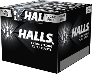 Halls Menta Fuerte, Caramelo Sin Azúcar, Caja de 20 Sticks de 32 g por 12.81€