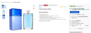 Fragancia Nautica 200ml por $222 en Walmart