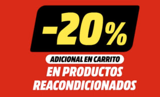 20% EXTRA Productos reacondicionados en Mediamarkt gran oferta
