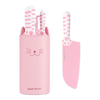 Juego Cuchillos Cocina Hecef Bloque Rosa 5 Piezas por $399 | Walmart