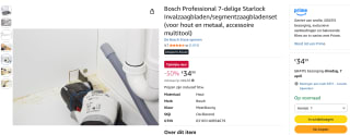 Bosch Professional 7-delige zagenset voor €34,99