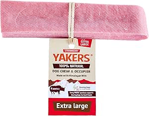 YAKERS Strawberry Dog Chew Extra Large - £4.99