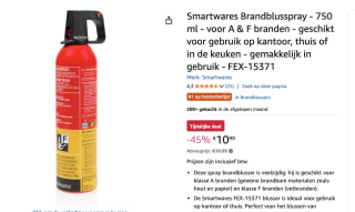 Smartwares Brandblusser Spray voor €10,44 bij Amazon