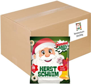 20 x Sinterklaas Schuim 200 gram Gimme Candy voor €13,90 bij Bol
