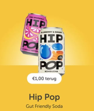 €1 cashback op Hip Pop bij Tikkie