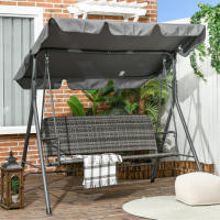 Outsunny Columpio de Jardín Exterior de 3 Plazas Balancín por 56.50€