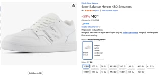New Balance 480 Sneakers voor €40,96 bij Amazon