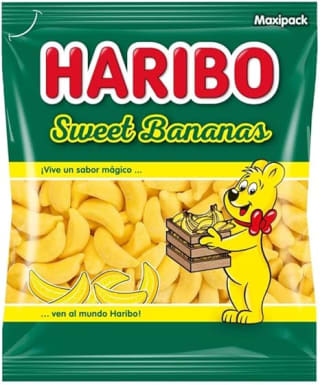 Gominolas Haribo Sweet Bananas Bolsa 1Kg por 4,65€