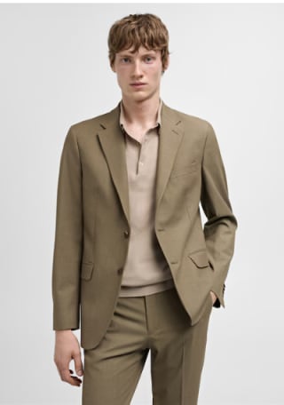 Veste costume slim-fit tissu comfort stretch à 24,99€