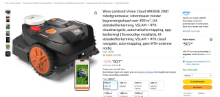 Worx Landroid robotgrasmaaier voor €507,39