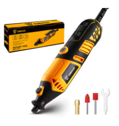 Kit de herramientas rotativas DEKO con mini amoladora eléctrica por 15,27€