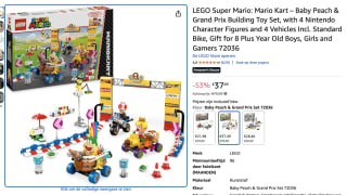 LEGO Mario Kart - Baby Peach en grand prix voor €37,49 bij Amazon