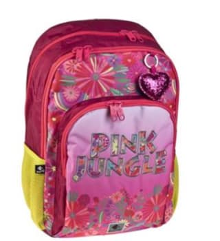 Mochila doble Busquets Pink Jungle rosa por 9.95€