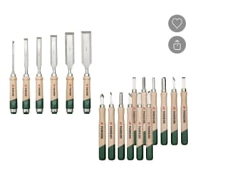 PARKSIDE® Steekbeitels of houtsnijset voor €9,99 bij de Lidl