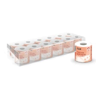 Lot de 12 Rouleaux de Papier Toilette C&S 4 épaisseurs à 2,99€