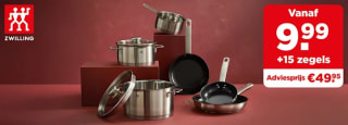 Spaar nu voor pannen van ZWILLING bij de Plus