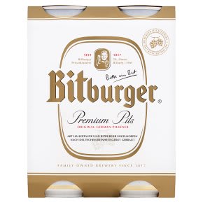 Bitburger Premium Pils 4x500ml £5.50 at Waitrose