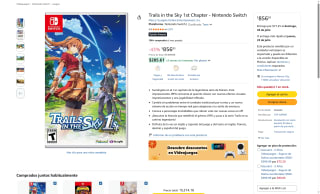 Trails in the Sky 1st Chapter para Switch por $857 | Oferta Amazon