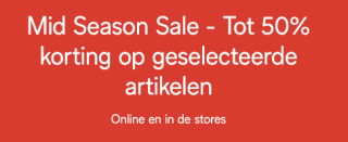 Tot 50% korting op geselecteerde artikelen bij C&A