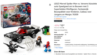 LEGO | Marvel Spider-Man vs Venom's Car voor €10,58 bij Amazon