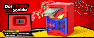 Hucha Infantil Caja Fuerte Niños, Spiderman Hucha ATM Electrónica por 19.71€
