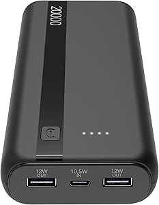 Power Bank 20000 mAh con 1 x USB-C 10,5 W - Salida: 1 x USB por 12.26€