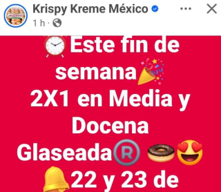 2X1 en Media Docena y Docena Glaseada | KrispyKreme