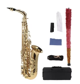 Saxofón Alto Eb Latón Lacado Dorado por 147,15€