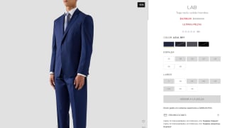 Traje LAB Recto Sólido por $4,796 | El Palacio de Hierro