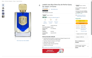 Lattafa Liam Blue Shine 3.4oz por $567 | Oferta Amazon