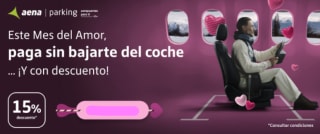 Aena Parking ahorra un 15% en tus reservas San Valentín
