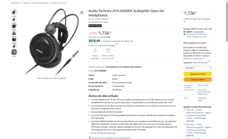 Audífonos Audio-Technica ATH-AD500X por $1726 | Oferta Amazon