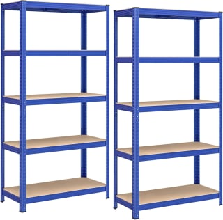 SONGMICS Set of 2 Heavy Duty Steel Shelving Units 5 Tier Amazon Deal £34.99