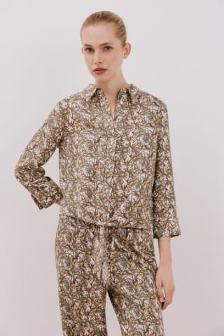 Camisa estampada con nudo para Mujer por 9.99€