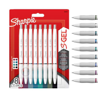 Gelschrijver Sharpie S-gel medium assorti blister à 8 stuks voor €14 bij Amazon