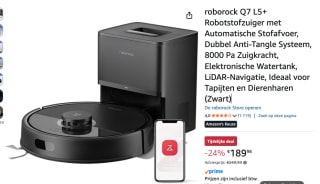 Roborock Q7 L5+ Robotstofzuiger voor €189,98 bij Amazon