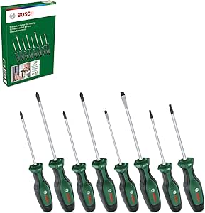 Bosch Juego de destornilladores, 8 piezas por 17.99€
